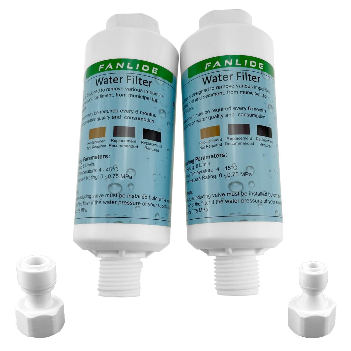 FANLIDE bidet filter installation shows universal fit for clean water