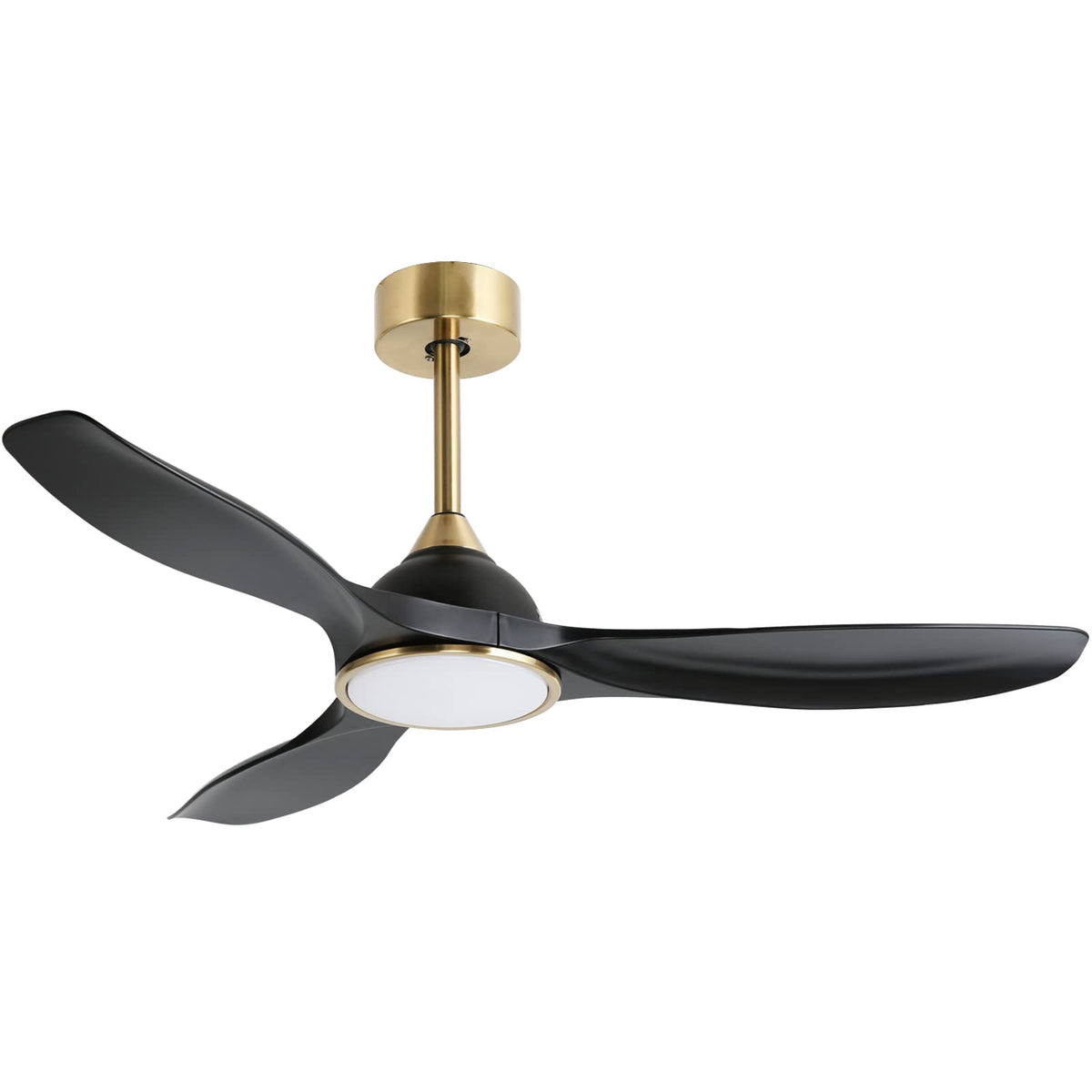 Fanliving 52-inch quiet DC motor ceiling fan with remote ideal for peaceful bedrooms.