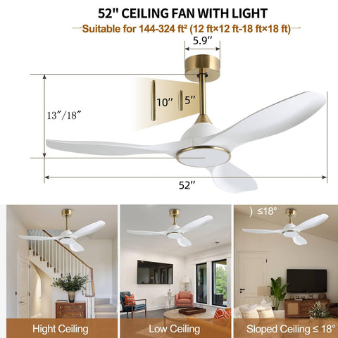 Fanliving DC motor for energy efficiency and reversible airflow