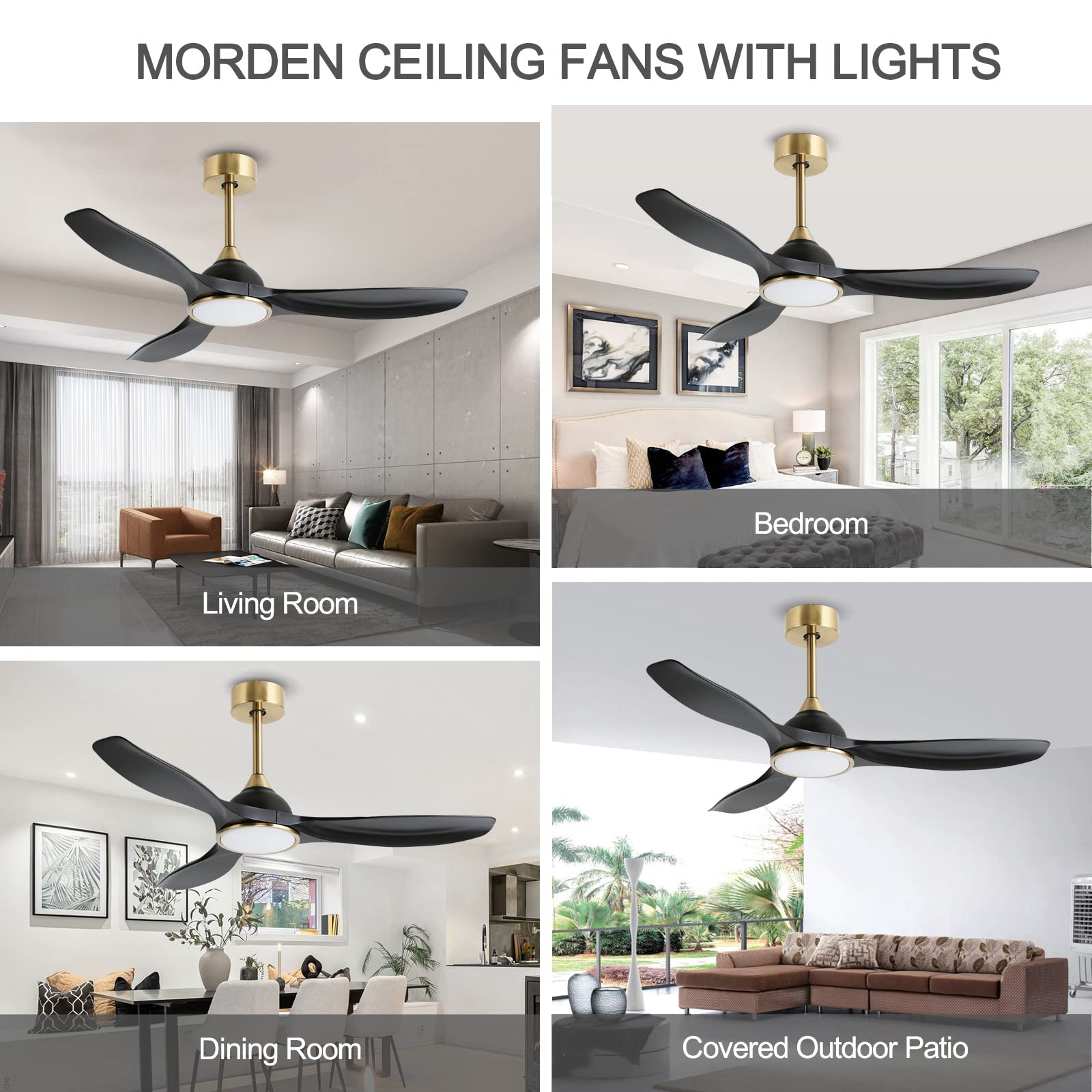 Fanliving easy-installation 52-inch unit with clear instructions and quick setup.