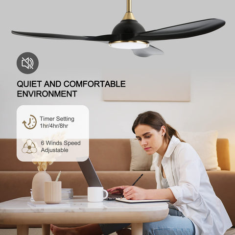 Fanliving LED light with remote control for adjustable illumination.
