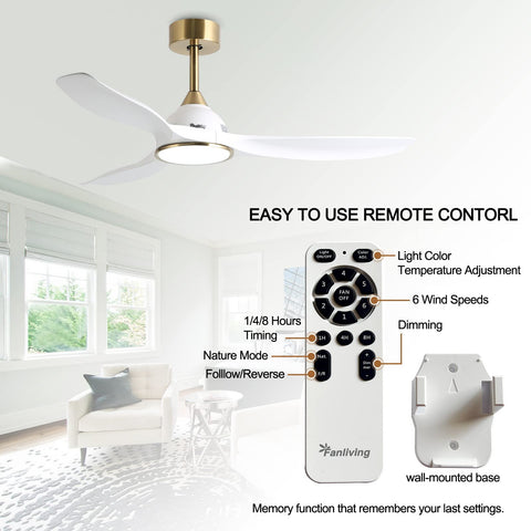 Fanliving quiet operation at 35dB for peaceful rooms
