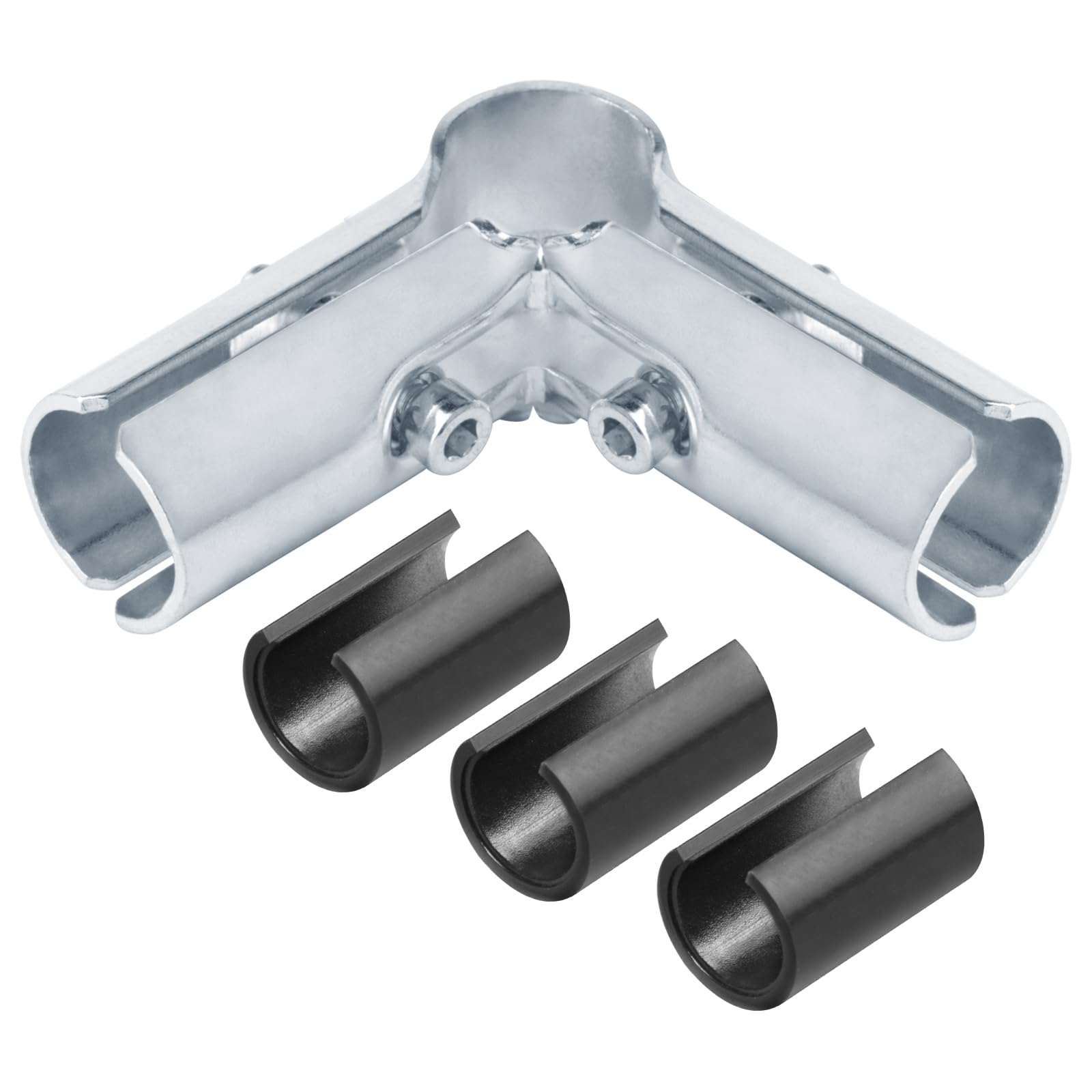 Fanmao 90-degree connector for 3/4 EMT in use to form sturdy conduit corners