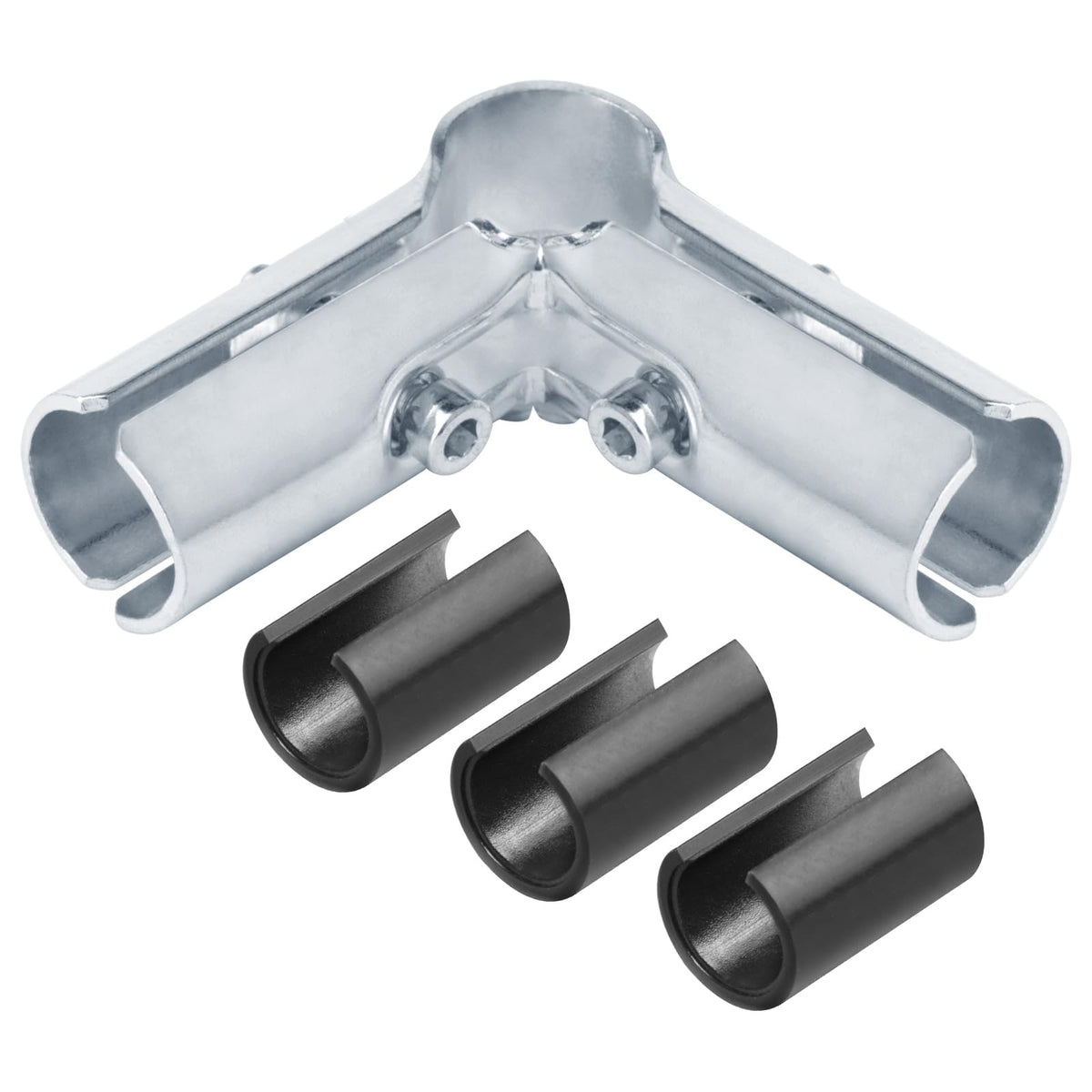 Fanmao 90-degree connector for 3/4 EMT in use to form sturdy conduit corners