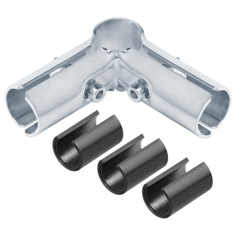 Fanmao 90-degree connector for 3/4 EMT in use to form sturdy conduit corners