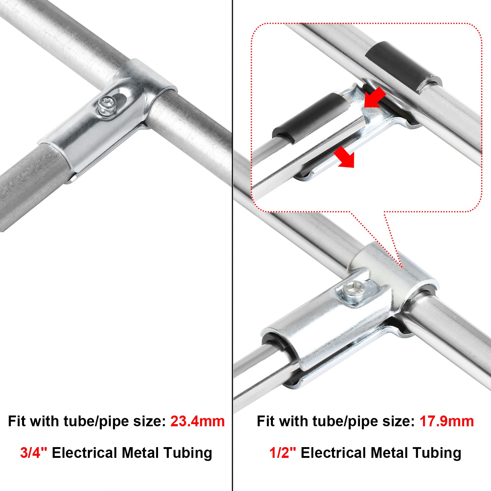 Fanmao adapter shims for 1/2 in EMT enable versatile building options.