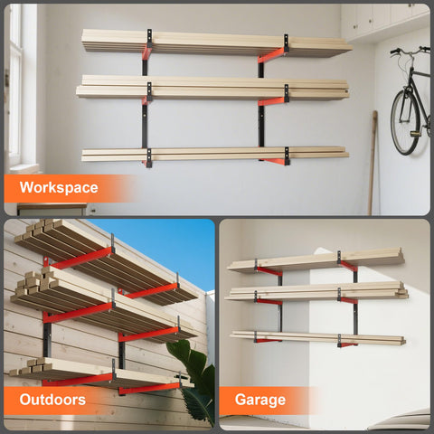 Fanmoss four-pack racks for bulk garage organization.