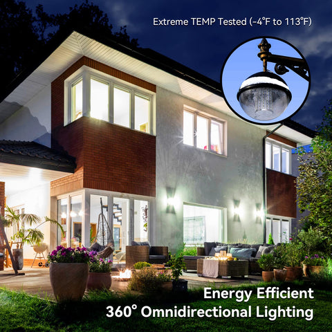 FanNicoo 5500 lumen LED corn bulb delivers instant full brightness.