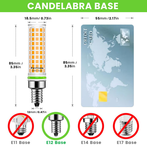 FanNicoo E12 LED bulb in bathroom light delivers flicker-free visibility.