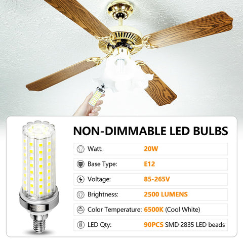 FanNicoo E12 LED bulb long-life design promises up to 36,000 hours