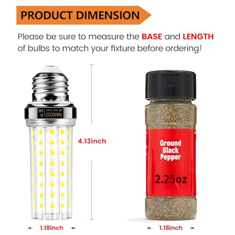 FanNicoo LED corn light 360-degree illumination covers entire space efficiently.