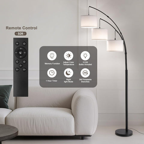Fansdrick 80-inch floor lamp base providing a sturdy, safe presence.