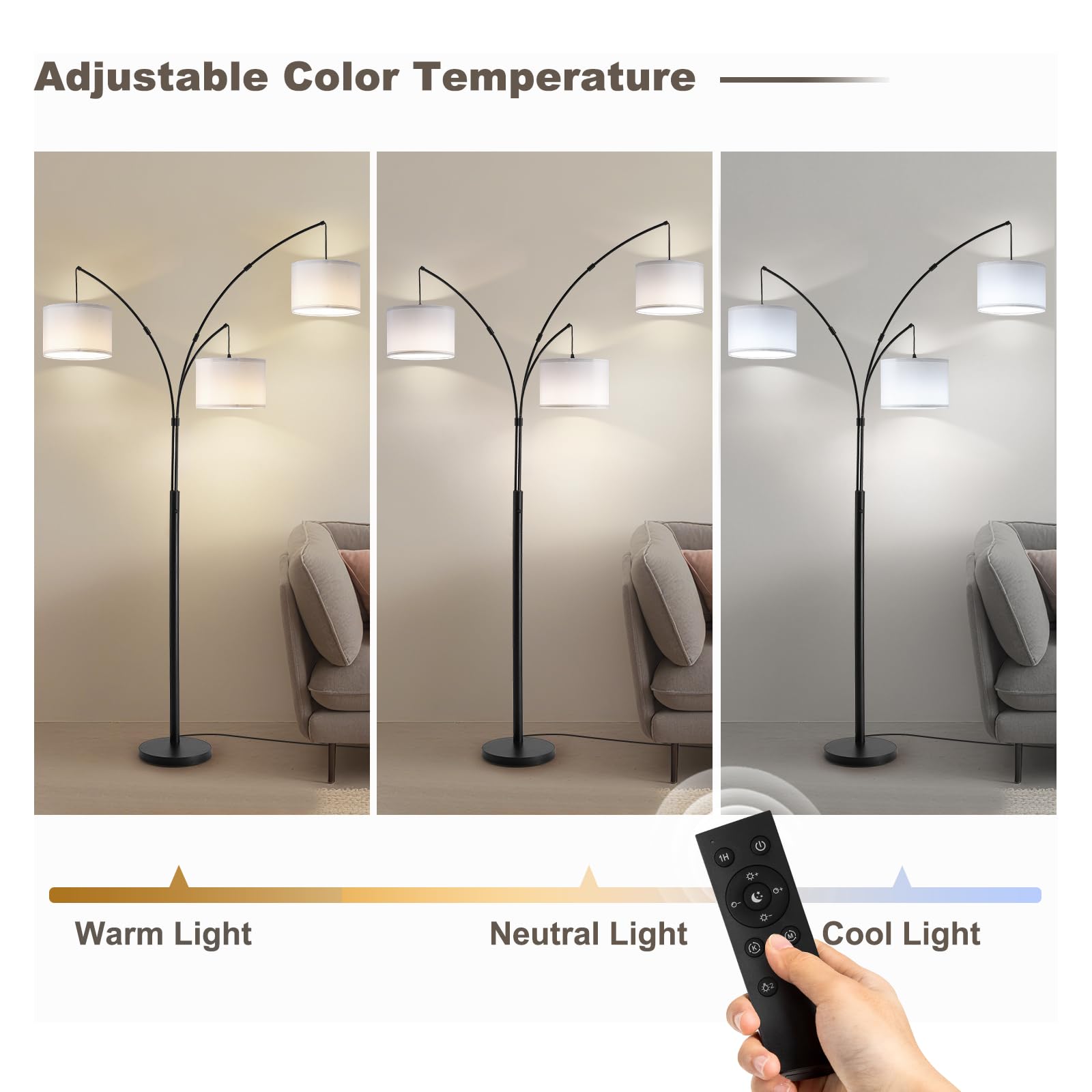 Fansdrick dimmable LED lamp controlled remotely for customizable mood.