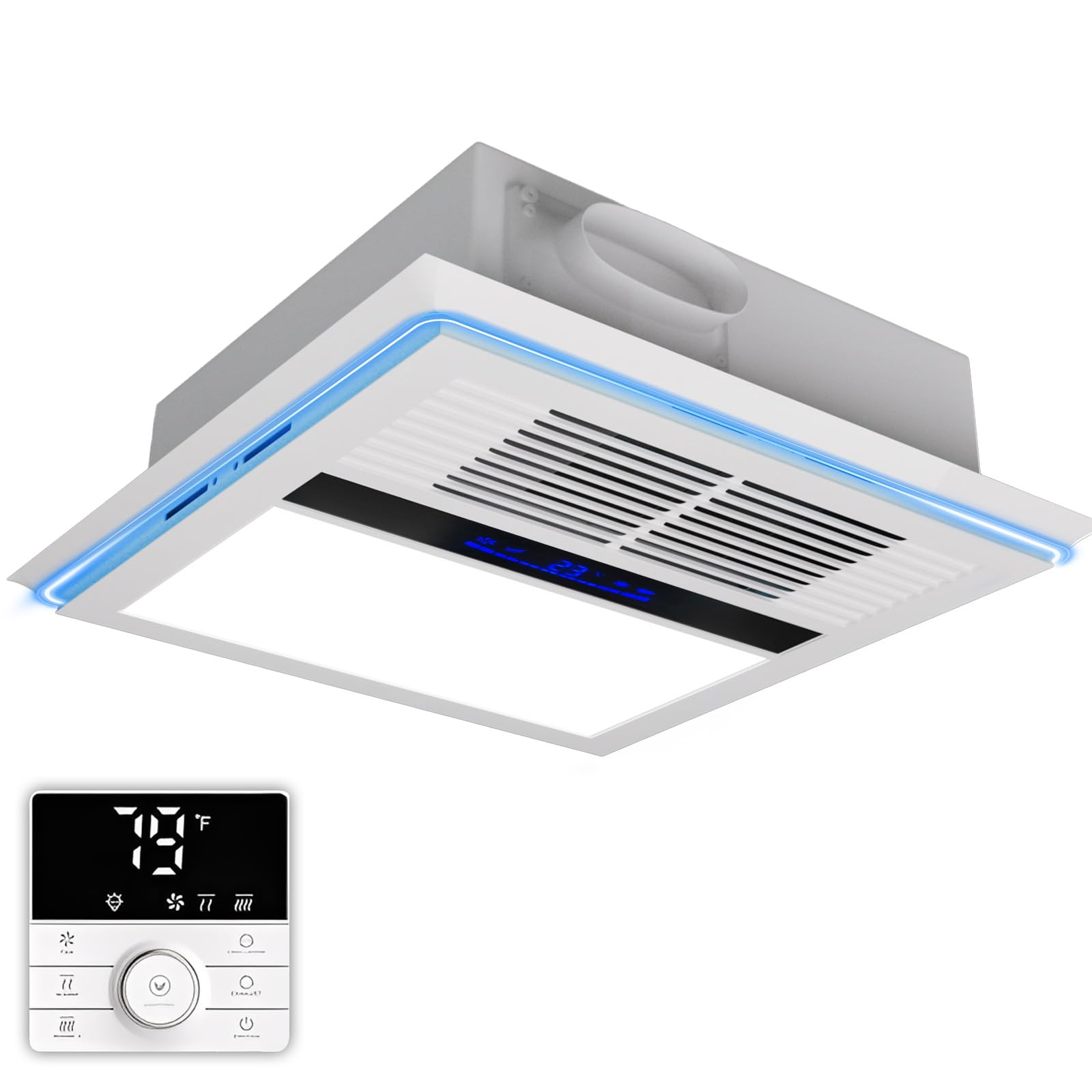 Fantspati 4-in-1 bathroom exhaust fan with powerful ventilation and light
