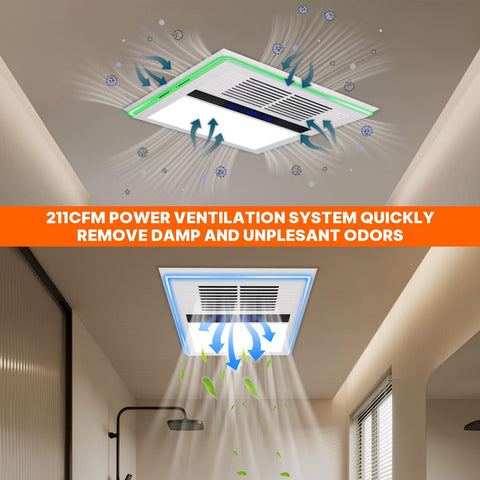 Fantspati 2800W heater provides instant bathroom warmth