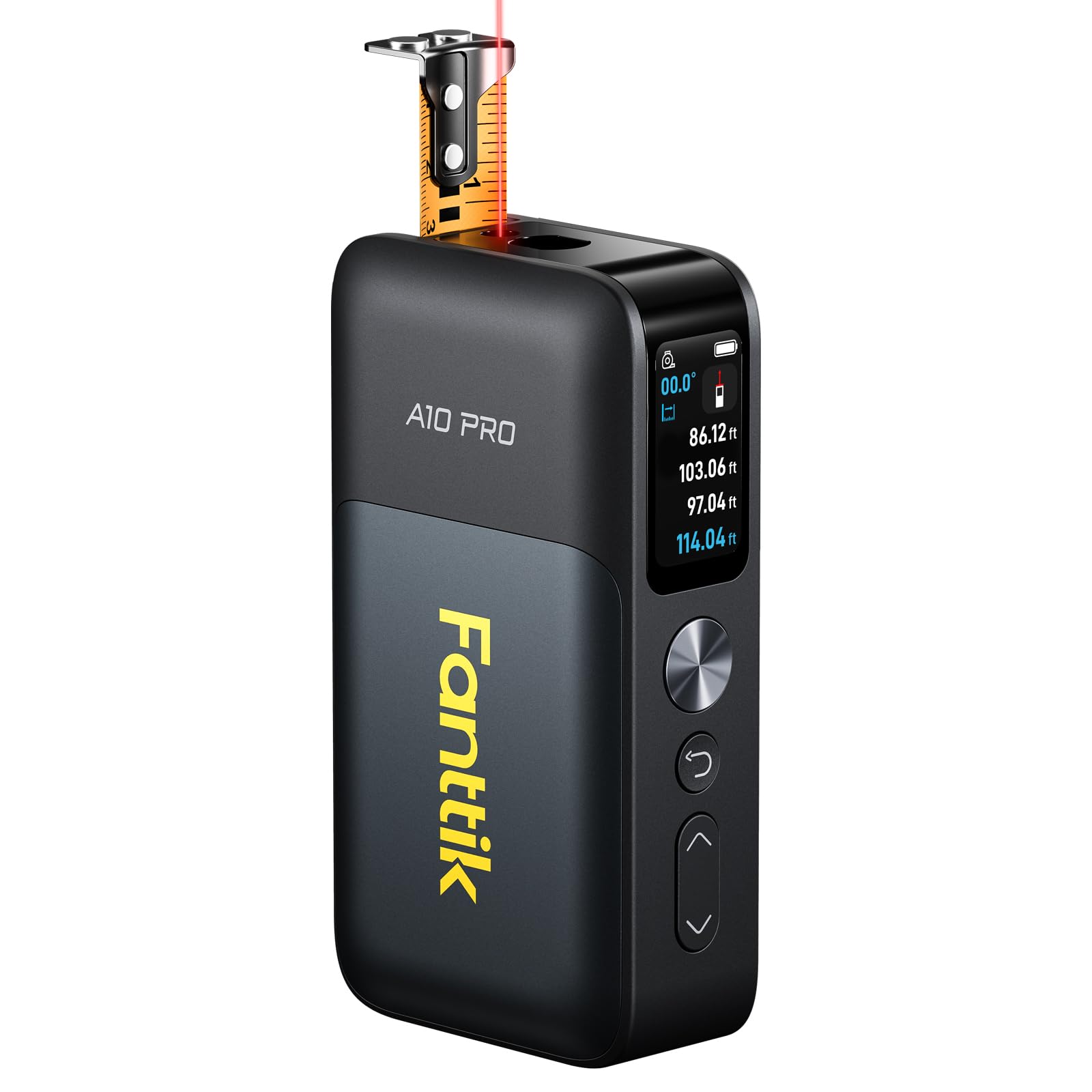 Fanttik A10 Pro color display shows clear measurement readouts for quick checks.