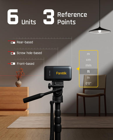 Fanttik A10 Pro six units and three modes for versatile measurements.
