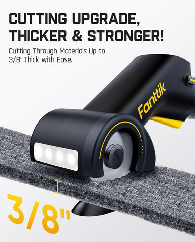 Close-up of Fanttik C10 Pro BowGuide 1.77-inch blade ready to slice thick material