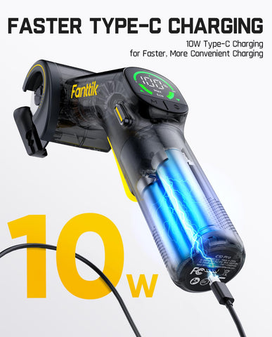 2000mAh battery on Fanttik C10 Pro BowGuide offering longer runtime