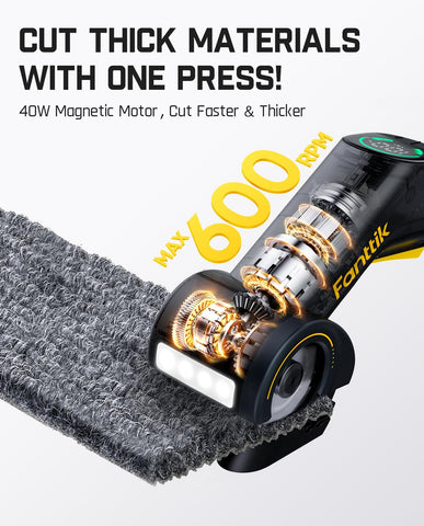 Dual-speed control on Fanttik C10 Pro BowGuide for versatile cutting