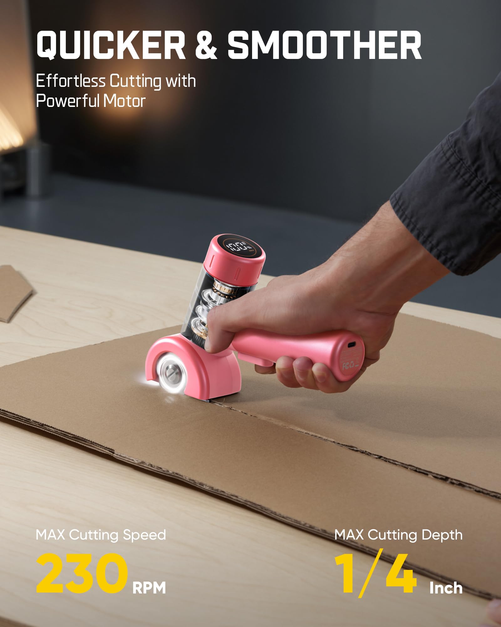 Fanttik C8 Nano Easyswap blade-change mechanism enables safe one-step blade replacement.