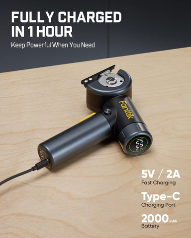 Fast 1-hour charge on Fanttik C8 Nano Easyswap for extended sessions