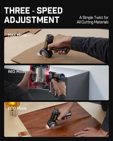 One-step EasySwap blade change demonstrated for quick setup