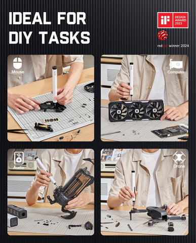 Fanttik E1 Max electronics repair workstation setup for on-the-go projects.