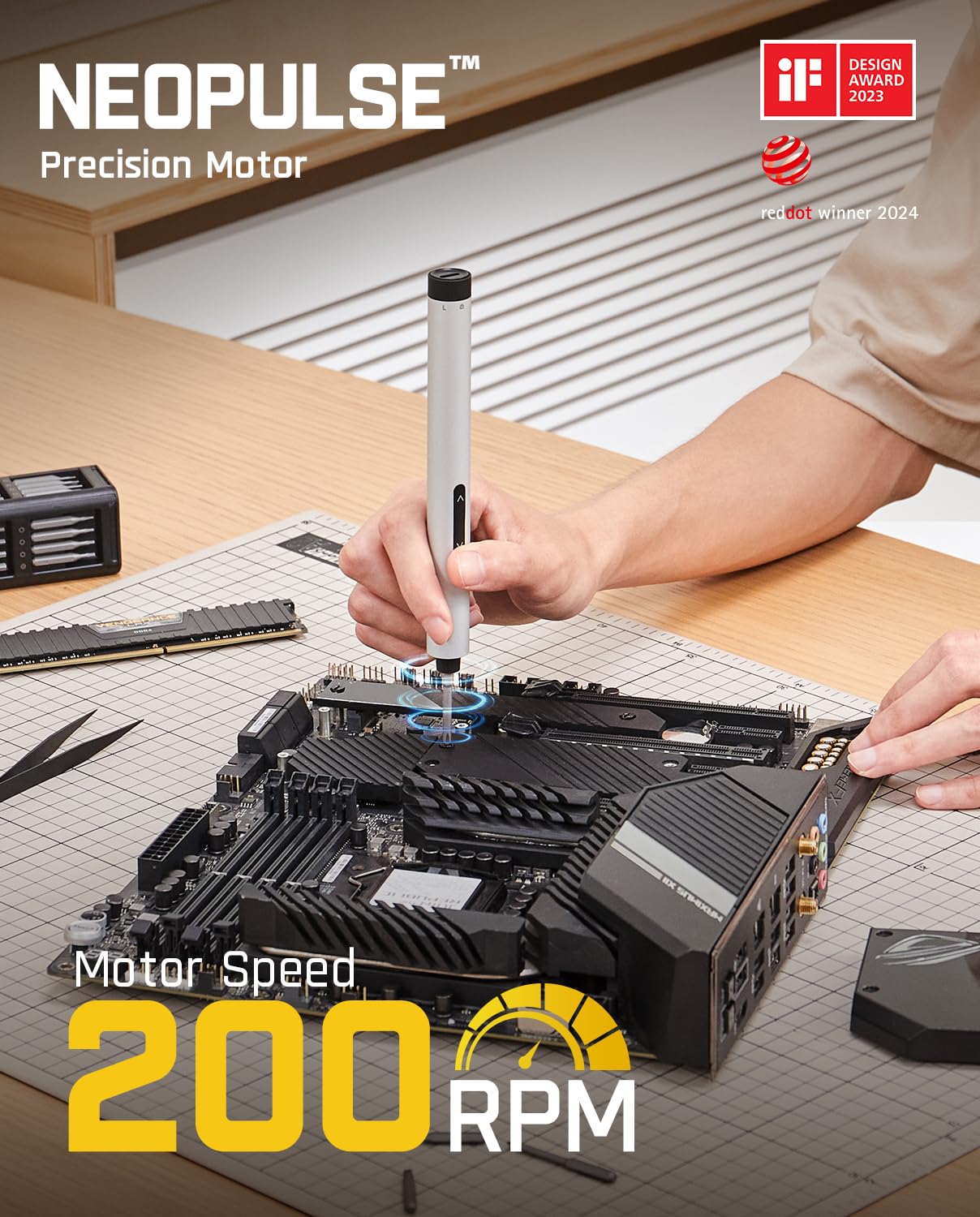 Fanttik E1 Max Type-C charging port for fast, convenient recharging.