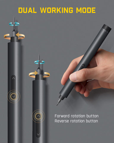 Fanttik E1 Pro Mini Screwdriver aluminum case for durable portability.
