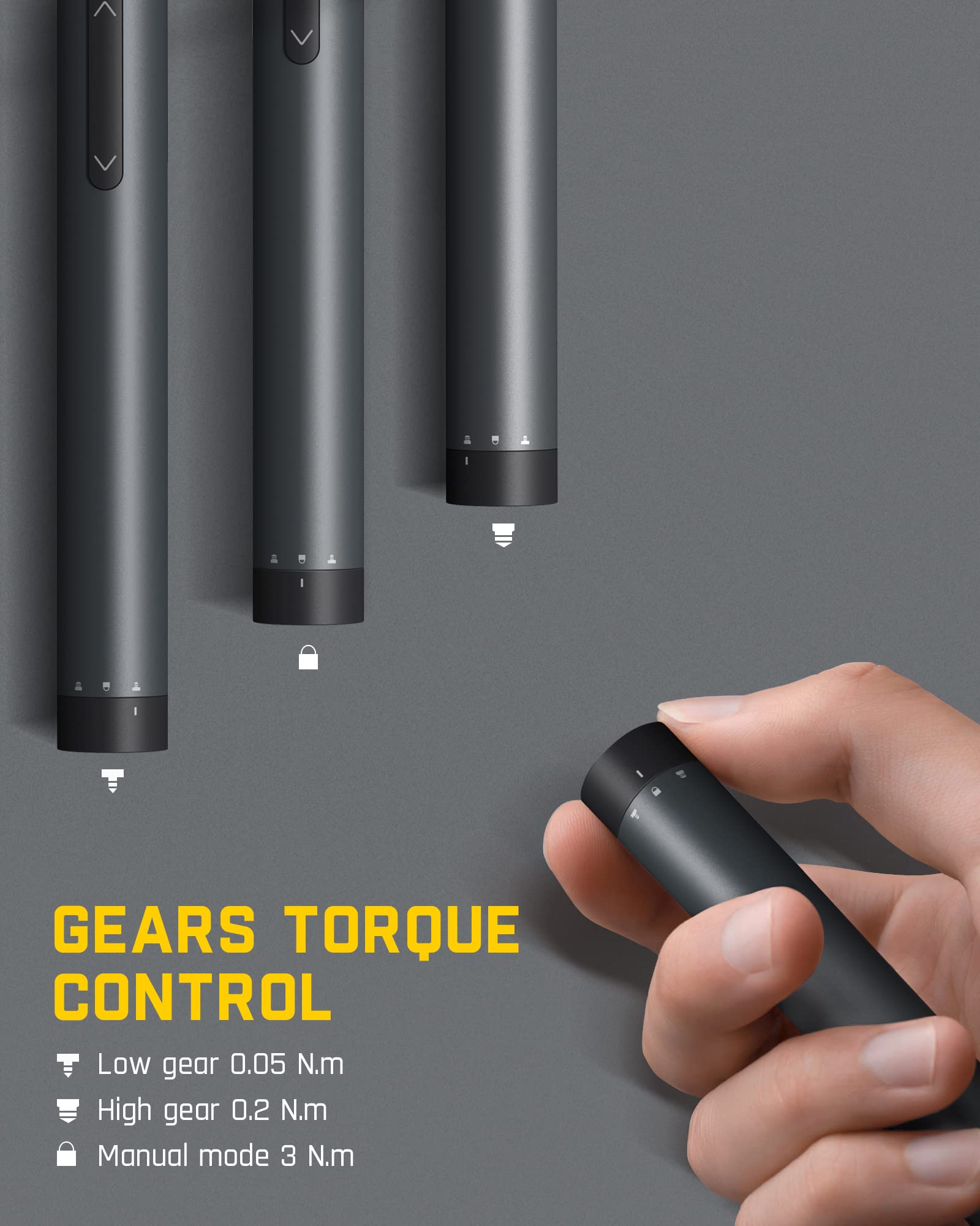 Fanttik E1 Pro Mini Screwdriver with magnetic bits keeps screws secure.