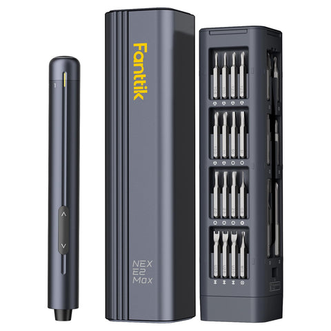 Fanttik E2 Max mini screwdriver body close-up for compact precision work.