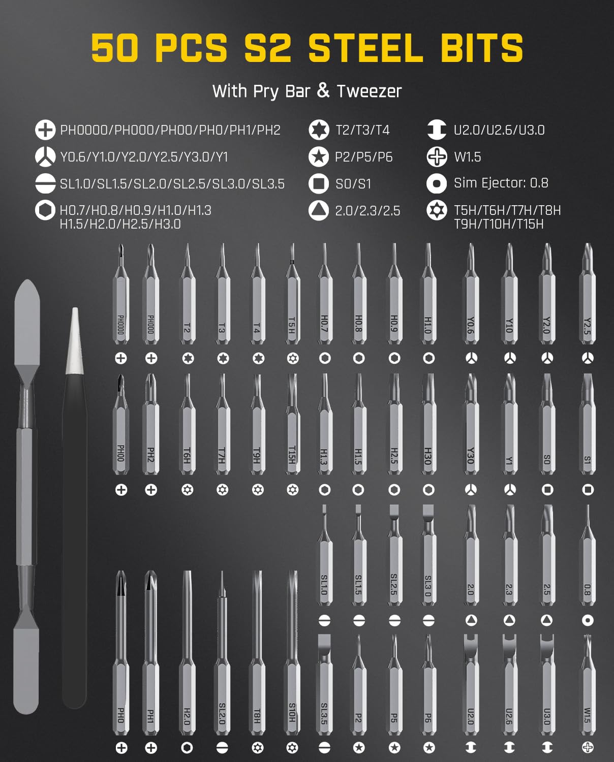 Fanttik E2 Max pry bar and ESD tweezers aid tiny repairs.