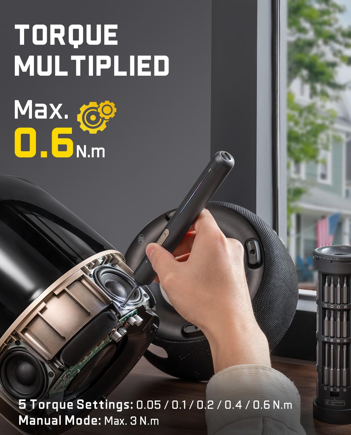 Fanttik E2 Ultra NeoPulse motor delivering smooth 270 RPM for precision tasks