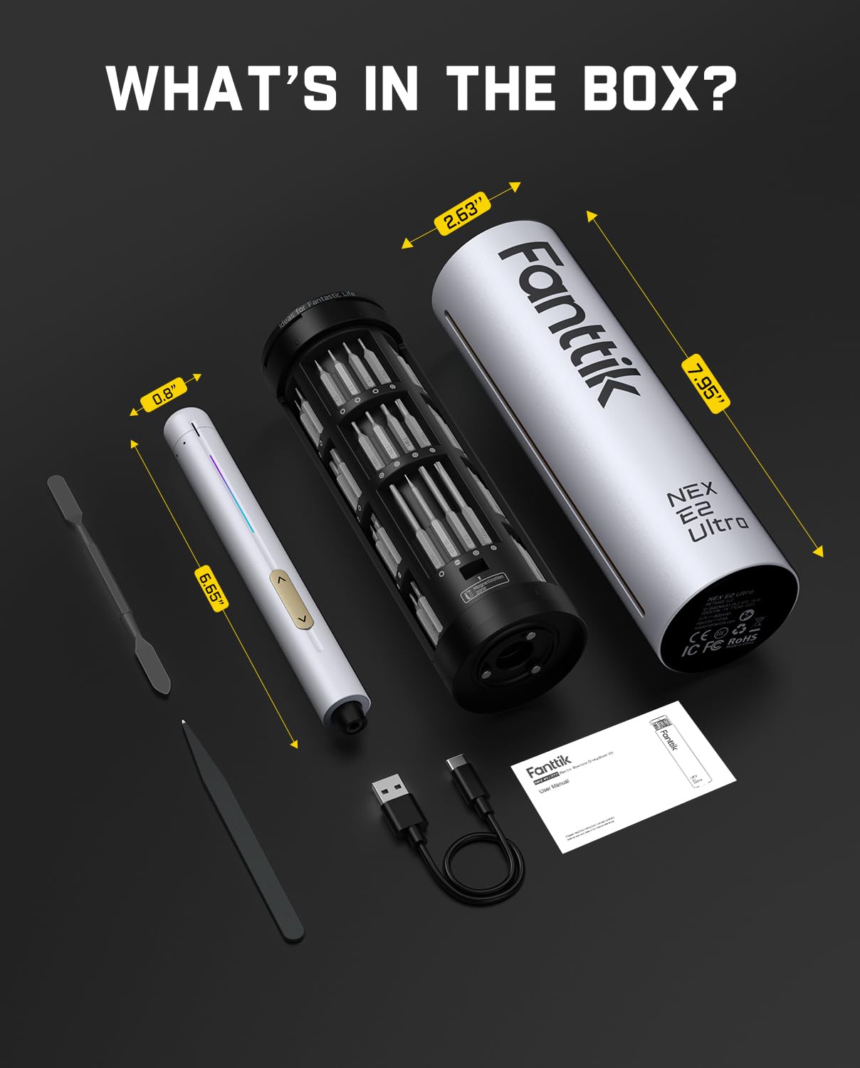 Fanttik E2 Ultra compact tool for precise electronics assembly and repair.