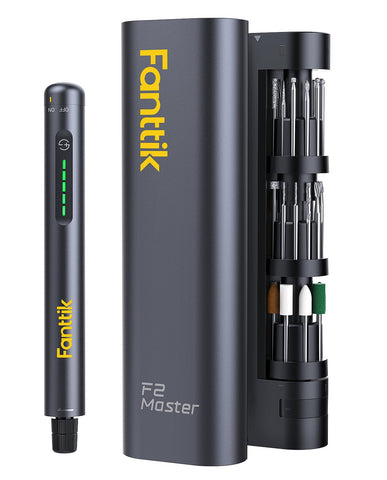 Fanttik F2 Master mini tool in aluminum case ready for on-the-go projects.