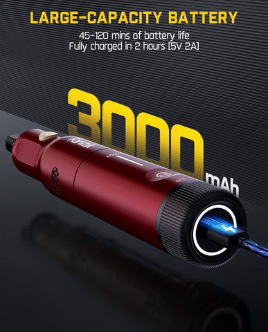 Fanttik F2 Pro 3000mAh battery supports longer DIY sessions.