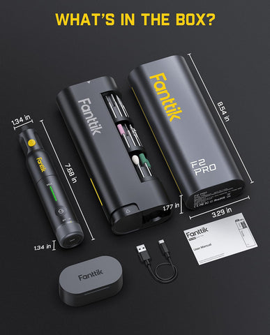 Fanttik F2 Pro magnetic accessory holder streamlines kit access.