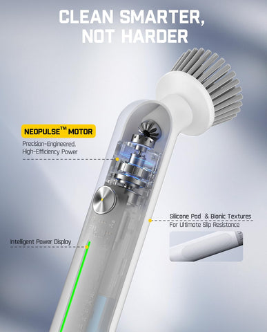 Fanttik G9 Nano 2000 mAh battery supports long cleaning sessions.
