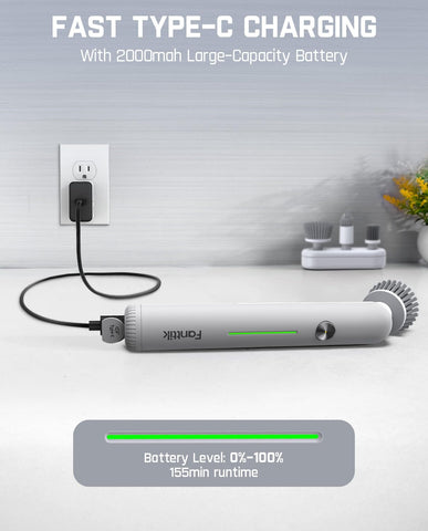 Fanttik G9 Nano LED display shows power and charging status.