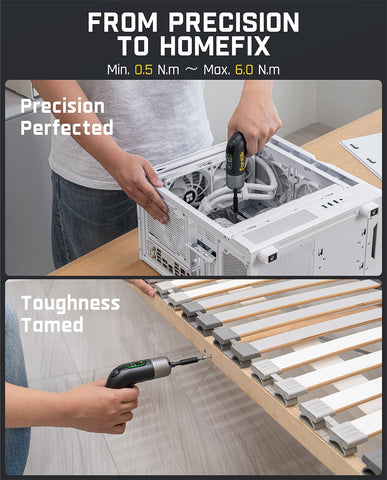 Fanttik L2 Pro torque settings 0.5–6 N·m enable versatile task handling.