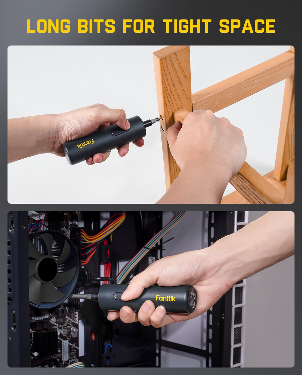 Fanttik S1 2-inch bits storage keeps bits organized and ready.