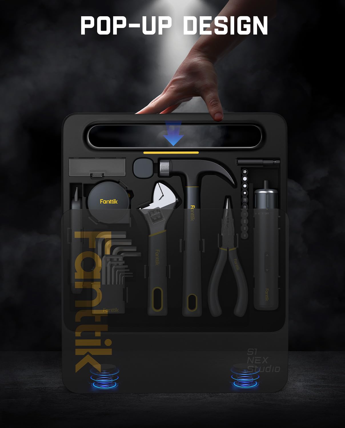 Fanttik S1 NEX Studio bit-extension enables extended reach.
