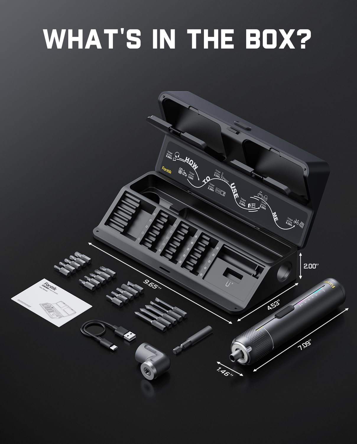 Fanttik S2 Pro magnetic storage case keeps bits organized