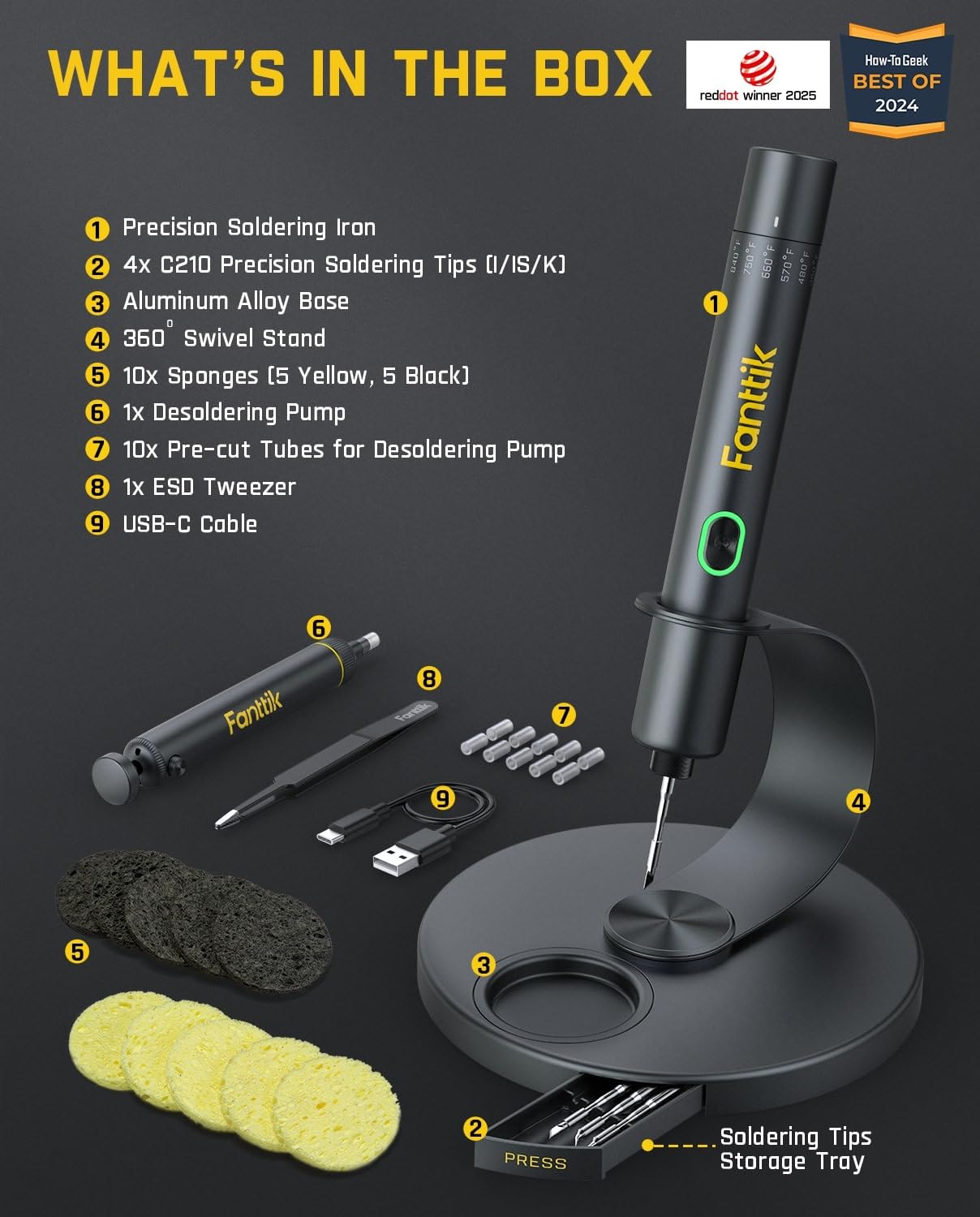 Fanttik T1 Max Type-C charging for flexible power options