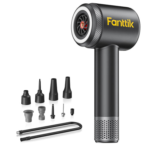 Fanttik X9 Classic color screen displays real-time pressure for precise inflation.