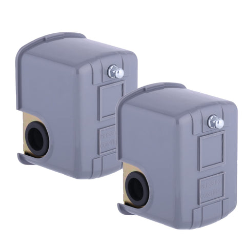 FanWayer water pressure switch illustrating 50-70 psi range for well pumps.