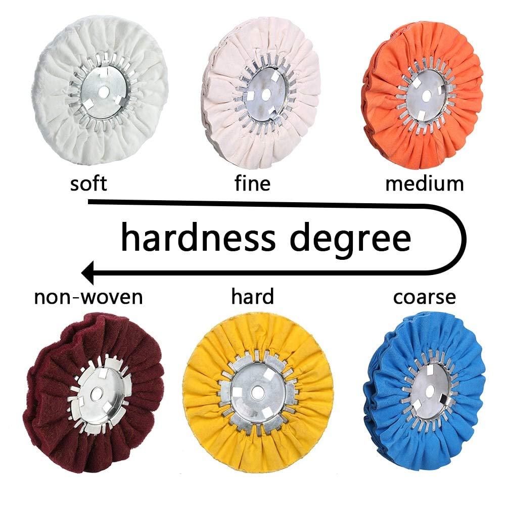 Fanxiang white flannel buffing wheel soft edges prevent surface scratches