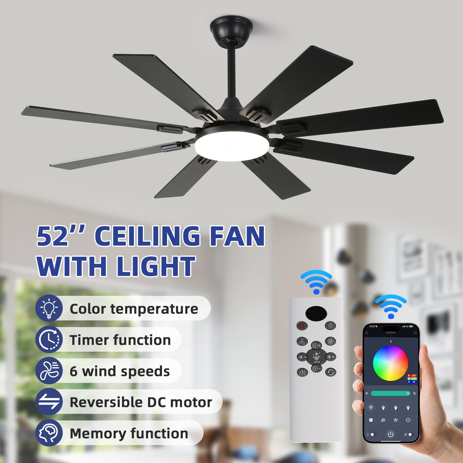Fanyamei eight dual-finish blades side view showing modern design