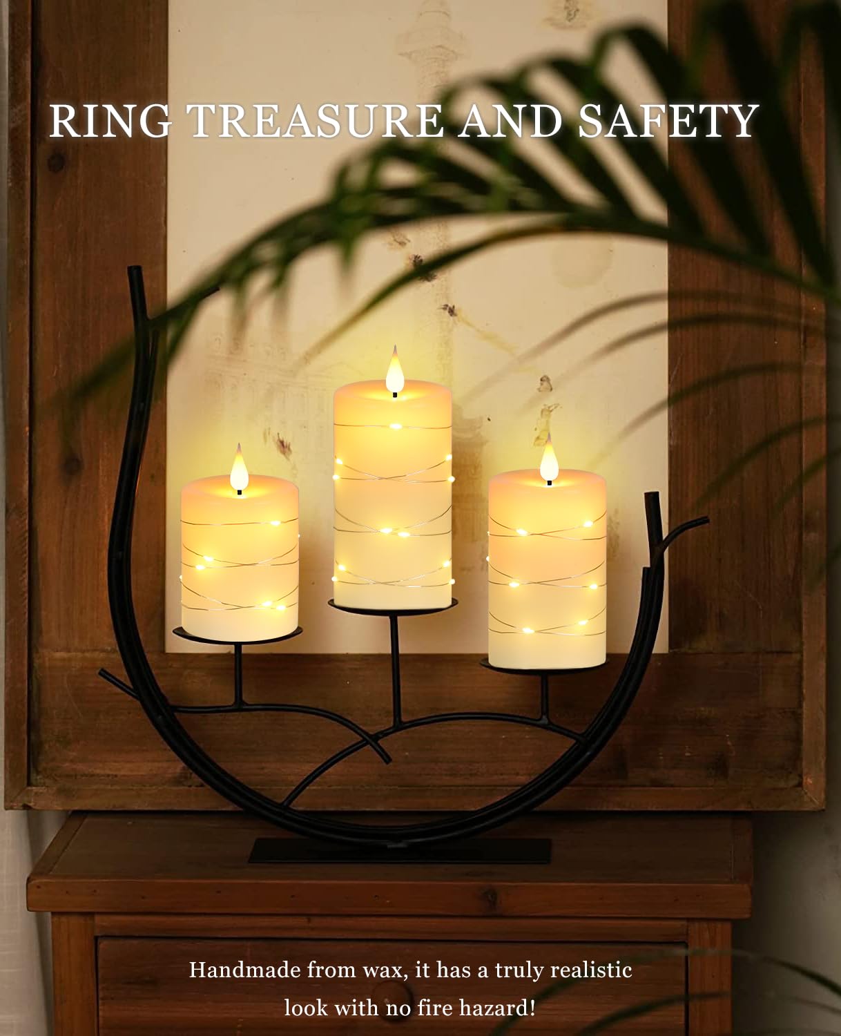 Fanzir LED candles 5 inch create warm centerpiece lighting